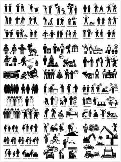 Cartoon black villain vector material