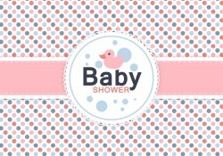 Baby Shower Card Vector