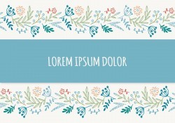Beautiful Floral Border Vector