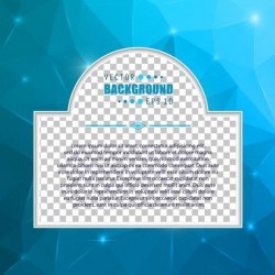 Blue polygon brochure cover template illustration vector 15