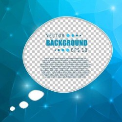 Blue polygon brochure cover template illustration vector 12