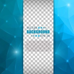 Blue polygon brochure cover template illustration vector 07