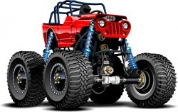 Cartoon sport utility vehicle vector 15