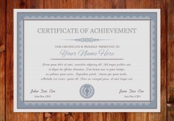 Certificate of Achievement Template