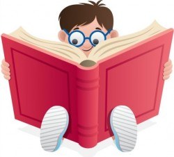 Children with books vector design 05