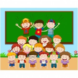 Classroom background design