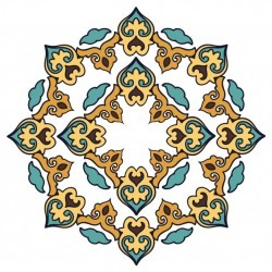 Coloured mandala design