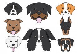 Dog head Icons