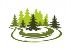 Forest trees logo vectors 01