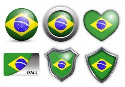 Free Brazil Flag Icons Vector