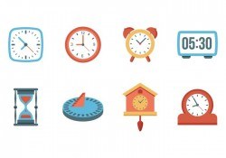 Free Clock and Watches Vector