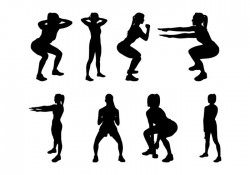Free Fitness Silhouettes Vector