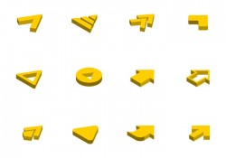 Free Isometric Arrow Icon Vector