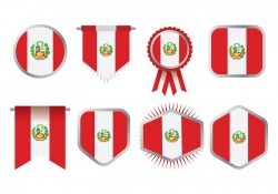 Free Peru Flag Icons Vector