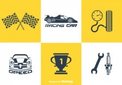 Free Pit Stop Vector Icons