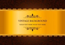 Gold Vintage Background Vector