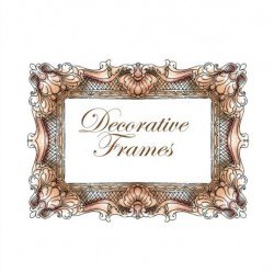 Hand drawn decorative frame vectors 06