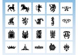 Heraldry Icon Vectors
