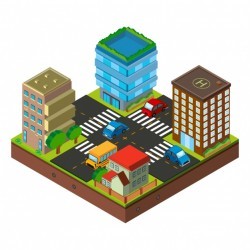 Isometric city design