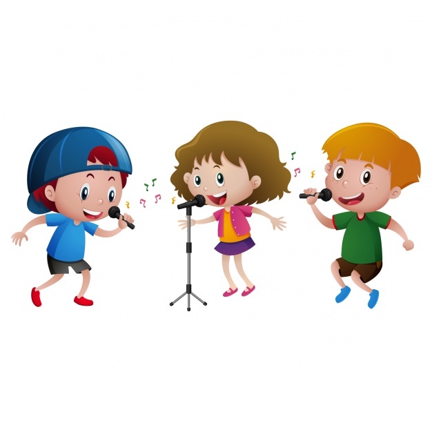 Kids singing design
