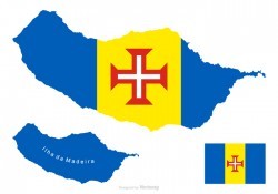 Madeira Vector Map And Flag