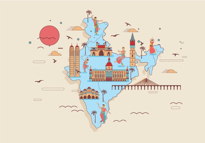 Mumbai Map Vector
