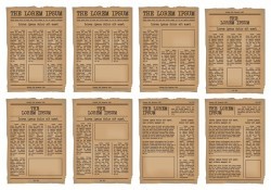 Old Newspaper Template vector set