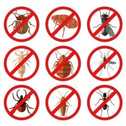Parasites warning sign vectors set 02