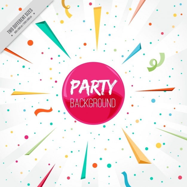 Party confetti background
