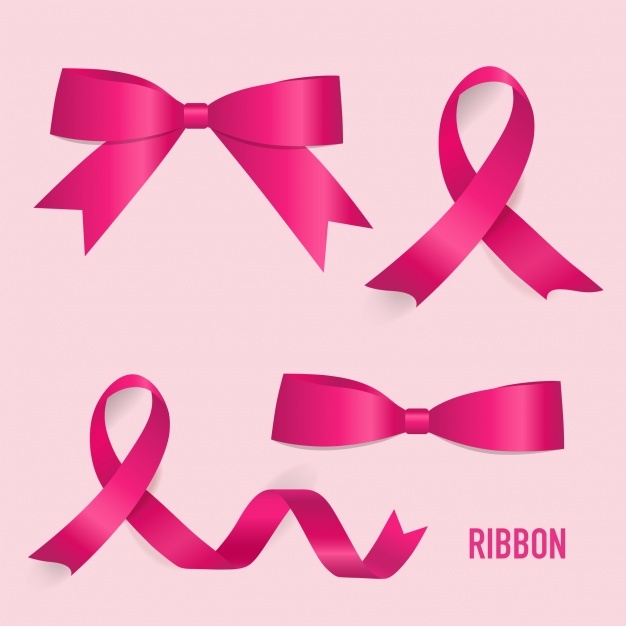 Pink ribbons collection