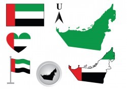 UAE Map Vector