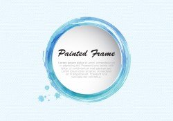 Watercolor Painted Frame