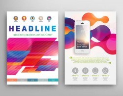 Colorful mobile phone single page