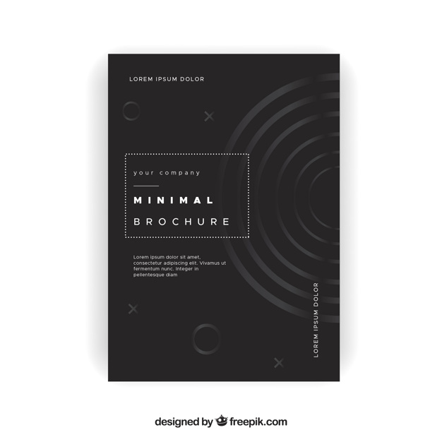 Elegant minimalist brochure
