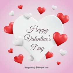 Background of valentine hearts