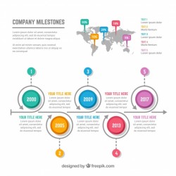 Colorful infographic design