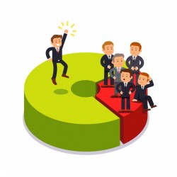 Monopolist owning 80 percent share of a market