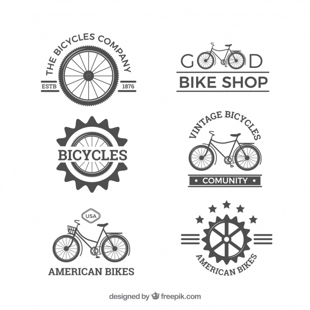 Original pack of vintage bike logos