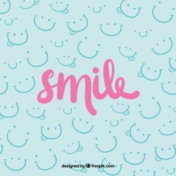 Smile background design