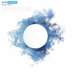 Vector blue cloud