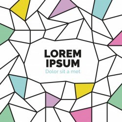 Abstract background template trendy flat style vector
