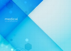 Abstract medical background in blue color