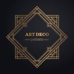 Art deco frame background