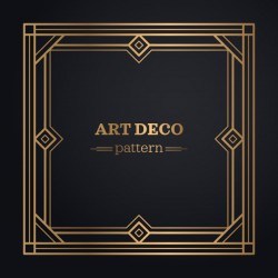 Art deco frame background