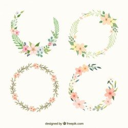 Beautiful floral wreath