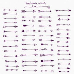 Big handdrawn arrows collection