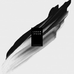 Black paint brish stroke watercolor background