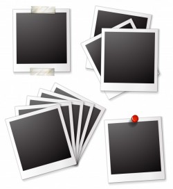 Blank photo frames