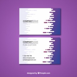 Business card template with fun style