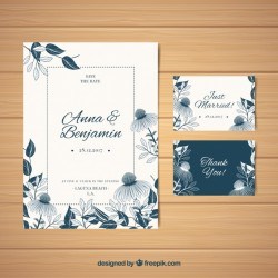 Classic wedding card